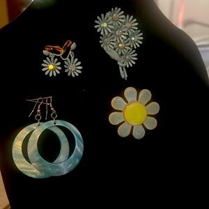 Vintage Brooches and Earrings